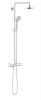 Душевая стойка Grohe Euphoria System 180 E (26418000) с термостатом для душа (без излива), верхний душ 180 мм, кронштейн 46 см, хром