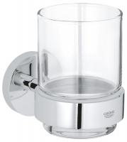Стакан с настенным держателем Grohe Essentials (40447001) хром