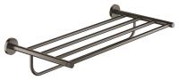 Полка для полотенец Grohe Essentials (40800AL1) 55х27 см, темный графит, матовый