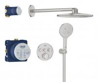 Grohtherm SmartControl Concealed shower system with Rainshower SmartActive 310