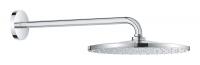 Верхний душ Grohe Rainshower 310 Mono (26558000) диаметр 310 мм, 1 режим струи, с настенным кронштейном 422 мм, ограничитель расхода воды 9,5 л/мин, хром