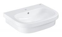 Раковина накладная Grohe Euro Ceramic PureGuard (3933700H) 60х48 см, с гигиеническим покрытием, с 1-м отверстием для смесителя по центру