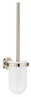 Ершик для унитаза Grohe Essentials (40374BE1) в комплекте с колбой, никель глянцевый