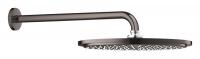Верхний душ с настенным кронштейном Grohe Rainshower Cosmopolitan 310 (26066A00) круглый, диаметр 310 мм, темный графит, глянцевый