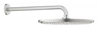 Верхний душ с настенным кронштейном Grohe Rainshower Cosmopolitan 310 (26066DC0) круглый, диаметр 310 мм, суперсталь