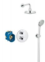 Душевая система встраиваемая Grohe Grohtherm 3000 Cosmopolitan (34399000) с термостатом для душа (без излива), круглая розетка