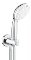 Душевой набор со шланговым подключением Grohe New Tempesta 100 II (26406001) 2 режима, ограничитель расхода воды 5,7 л/мин, хром