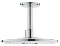 Верхний душ с потолочным кронштейном Grohe Rainshower 310 SmartActive (26477LS0) круглый, диаметр 310 мм, для механизма 26483/26484, хром/белый