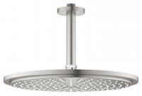 Верхний душ с потолочным кронштейном Grohe Rainshower Cosmopolitan 310 (26067DC0) круглый, диаметр 310 мм, суперсталь