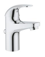 Смеситель для раковины GROHE Bau Curve (32805000) с донным клапаном, хром