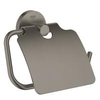 Держатель туалетной бумаги Grohe Essentials (40367AL1) с крышкой, темный графит, матовый