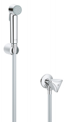 Гигиенический гарнитур Grohe Tempesta-F Trigger Spray (27514001) без смесителя, лейка, пласт. шланг 125 см, держатель с поворотным вентилем, хром