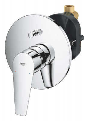 Встраиваемый смеситель Grohe BauEdge New (29079001) на 2 источника, с механизмом в комплекте, хром