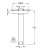 Потолочный кронштейн Grohe Rainshower (27485000) вынос 160 мм, квадратная розетка, хром