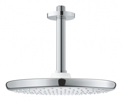 Верхний душ Grohe Tempesta 250 (26669000) с потолочным кронштейном, хром/белый
