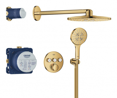 Grohtherm SmartControl Concealed shower system with Rainshower SmartActive 310