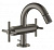 Смеситель Grohe Atrio New Classic (24027AL3) для биде, M-Size, со сливным гарнитуром, темный графит, матовый