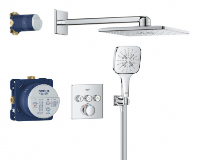 Grohtherm SmartControl Набор для душа скрытого монтажа с Rainshower SmartActive 310 Cube