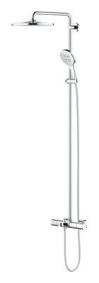 Душевая стойка Grohe Rainshower SmartActive 310 (26657000) с термостатом и изливом, тропический душ 25 см, хром