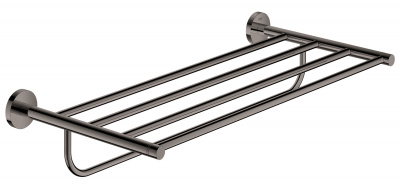 Полка для полотенец Grohe Essentials (40800A01) 55х27 см, темный графит, глянцевый