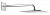 Верхний душ Grohe Rainshower F-Series 10" (26259000) 254х254 мм, с душевым кронштейном 422 мм, хром