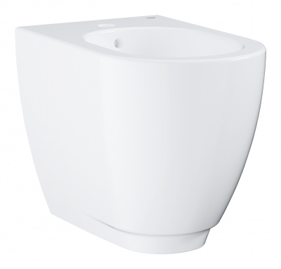 Биде напольное Grohe Essence (3957500H) длина 54 см, с гигиеническим покрытием, с 1-м отверстием для смесителя, белое