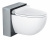 Подвесной унитаз-биде Grohe Sensia IGS (39111LK0) корпус, матовый хром, фронтальная часть черная, с сиденьем микролифт