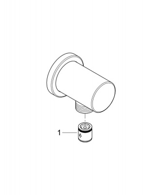 Подключение для душевого шланга Grohe Rainshower (27057EN0) 1/2, никель, матовый