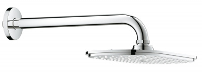 Верхний душ Grohe Rainshower Veris 300 (26058000) верхний душ 300 мм, с настенным кронштейном 286 мм, хром