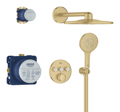 Grohtherm SmartControl Concealed shower system with Rainshower SmartActive 310