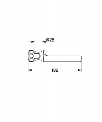 Мыльница Grohe Relexa (28856000) прозрачная, для душевых штанг 28820 и 28666