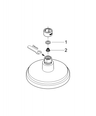 Верхний душ Grohe Rainshower Cosmopolitan 160 (27134000) 160 мм, хром