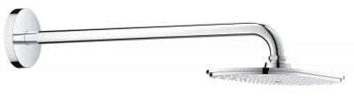 Верхний душ Grohe Rainshower Veris 300x150 (26170000) овальный 300х150 мм, с настенным душевым кронштейном 422 мм, хром