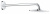 Верхний душ Grohe Rainshower Veris 300x150 (26170000) овальный 300х150 мм, с настенным душевым кронштейном 422 мм, хром