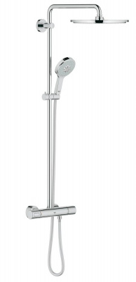 Душевая стойка с термостатом для душа Grohe Rainshower System 310 (27968000) верхний душ 310 мм, ручной душ Power&Soul, хром
