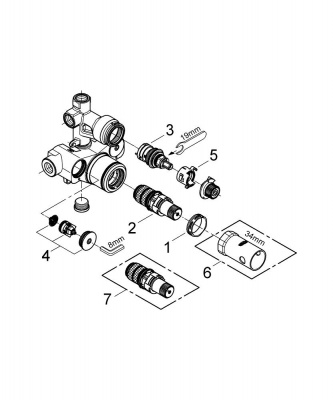 Термостат для ванны, DN 15
