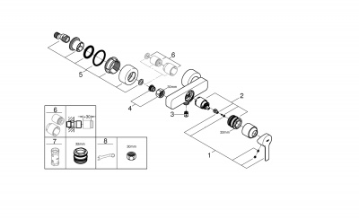 Смеситель Grohe Lineare new (33865001) для душа, хром