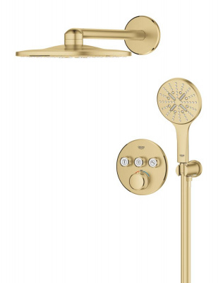 Grohtherm SmartControl Concealed shower system with Rainshower SmartActive 310
