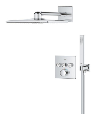 SmartControl Набор для душа скрытого монтажа с Rainshower SmartActive 310 Cube