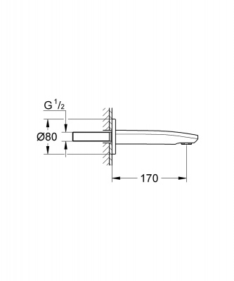 Излив Grohe Eurostyle Cosmopolitan (13276002) для ванны