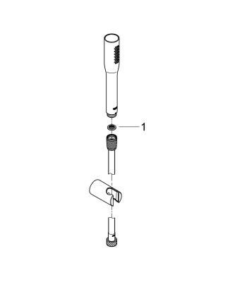 Душевой гарнитур Grohe Euphoria Cosmopolitan Stick (27369000) с настенным держателем