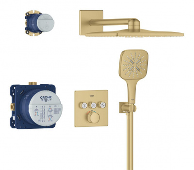 Grohtherm SmartControl Набор для душа скрытого монтажа с Rainshower SmartActive 310 Cube