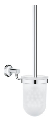 Ершик для унитаза Grohe Authentic (40658001) подвесной, в комплекте со стеклянной колбой, хром