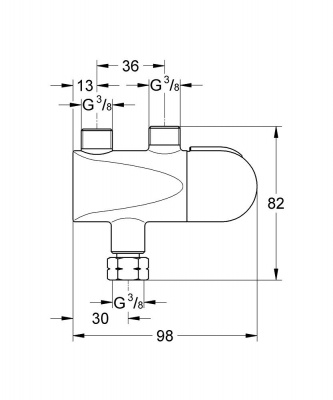 Grohtherm Micro Термическая защита от ожога/ термостат для установки под раковиной