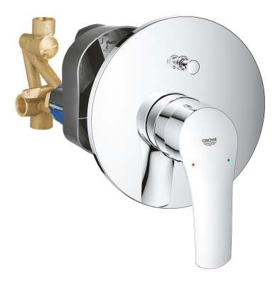 Смеситель Grohe Eurosmart 2021 (33305003) для ванны, в комплекте со встраиваемым механизмом, хром