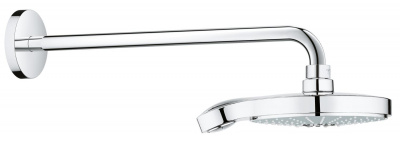 Верхний душ Grohe Power&Soul Cosmopolitan 190 (26172000) с настенным кронштейном 420 мм, диаметр 190 мм, хром
