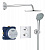 Душевая система встраиваемая Grohe Grohtherm (34734000) с термостатом на 2 выхода, верхний душ Rainshower Cosmopolitan 210, ручной душ Euphoria, хром