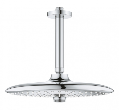 Верхний душ Grohe Euphoria 260 (26460000) с потолочным кронштейном 142 мм, круглый, 260 мм, 3 режима, хром