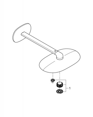 Верхний душ Grohe Rainshower 360 DUO (26254000) с настенным кронштейном 45 см, хром