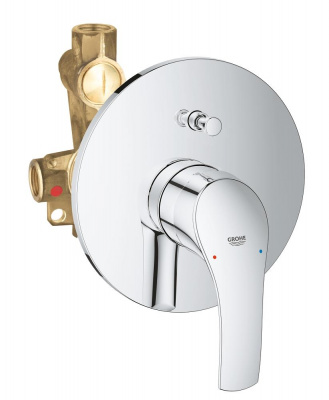 Смеситель Grohe Eurosmart new (33305002) для ванны, в комплекте со встраиваемым механизмом, хром